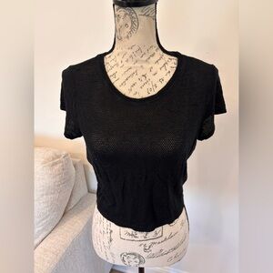 Hardtail black mesh top size medium
